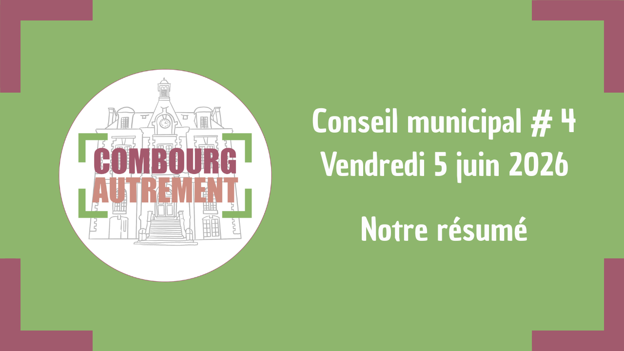 Résumé de séance du conseil municipal – CM#04
