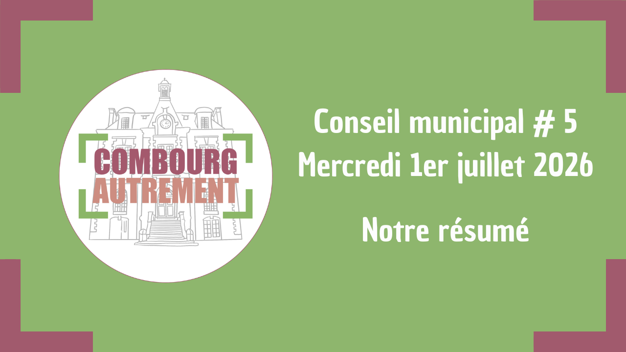 Résumé de séance du conseil municipal – CM#05